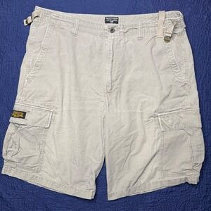 Polo Jeans Co Ralph Lauren Mens‎ 40x12 Cargo Military Shorts Khaki Utility